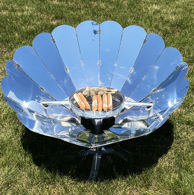 My Suncook, four solaire pliable aluminum, invention française, cuiseur solaire, barbecue solaire