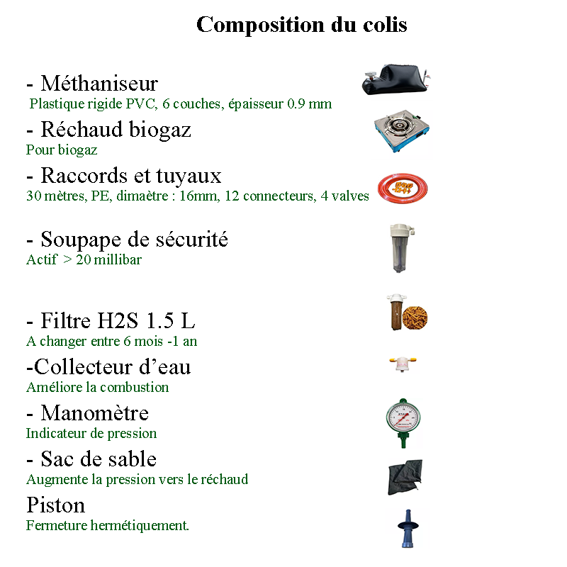 🌟 MYBIOGAS+ 3 m³, méthaniseur domestique, micro-biodigesteur, biogaz, biométhane🌟