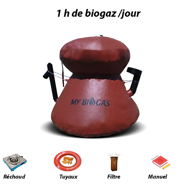 🌞My BIOGAS+ 1 m³, méthaniseur domestique, micro-biodigesteur, biogaz, biométhane🌞