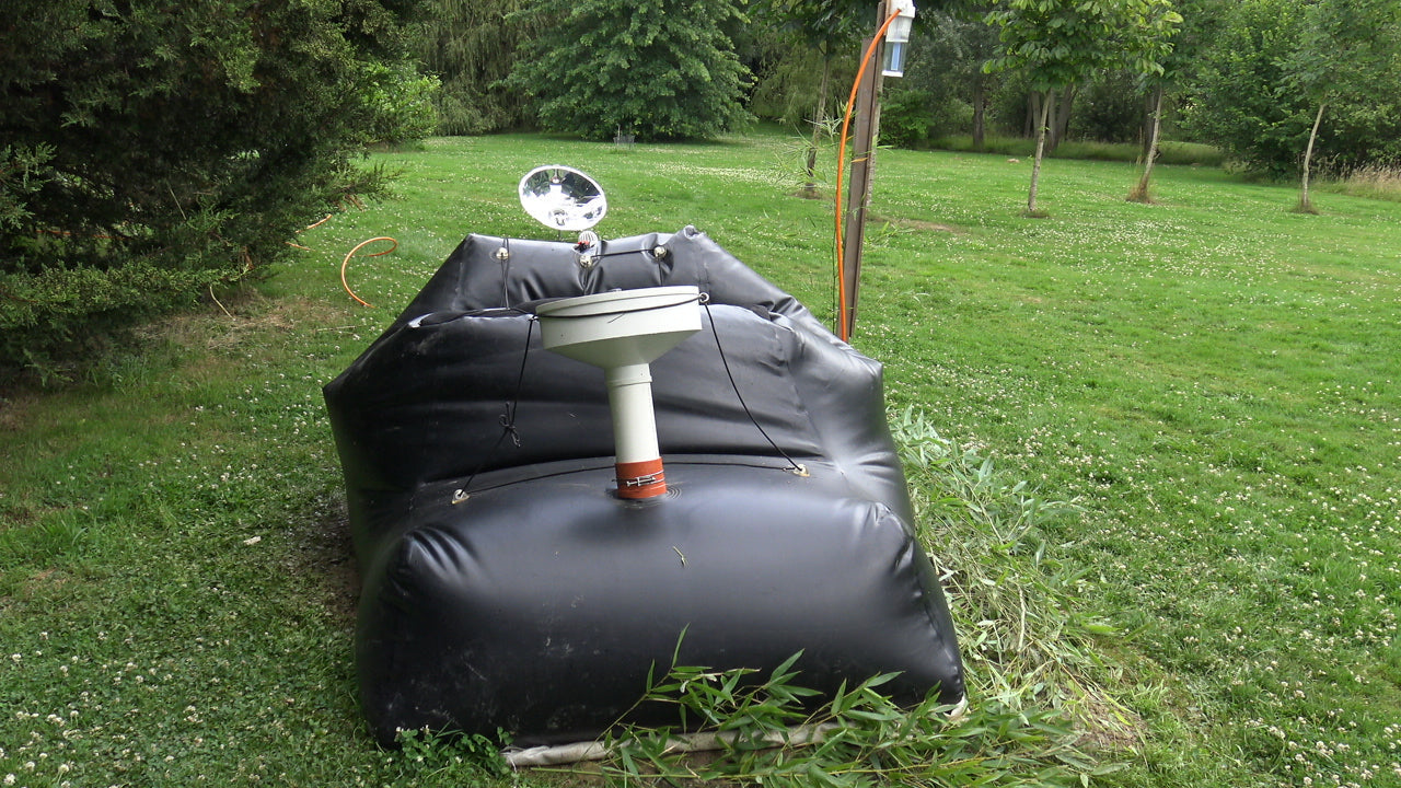 Méthaniseur domestique 3 m3 Nature-gaz avec réchaud, production de biogaz. Biodigesteur